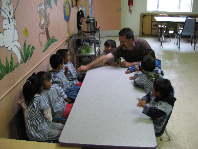 Bob with Kids at casa hogar baja california, mexico, Vicente Guerrero 